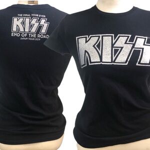 KISS Women's T Shirt Japan Tour 2019 END OF THE ROAD (MEDIUM)
